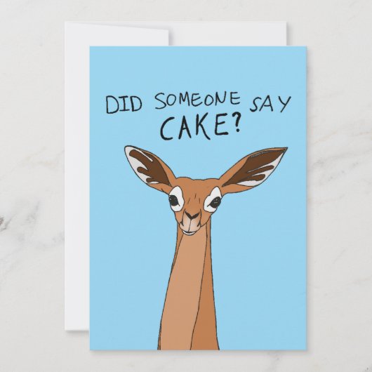 Heeft iemand Cake gezegd? Kaart (Voorkant)