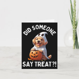 Heeft iemand gezegd behandelen Schattige Halloween Kaart