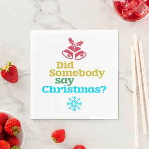Heeft iemand Kerstmis gezegd? Servet