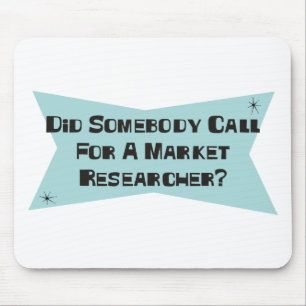 Heeft iemand om een marktonderzoeker gevraagd? muismat