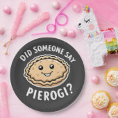 Heeft iemand pierogi gezegd, Pools gerecht Papieren Bordje (Feest)