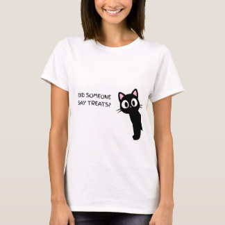 Heeft iemand snoepjes gezegd? Grappige zwarte kat T-shirt