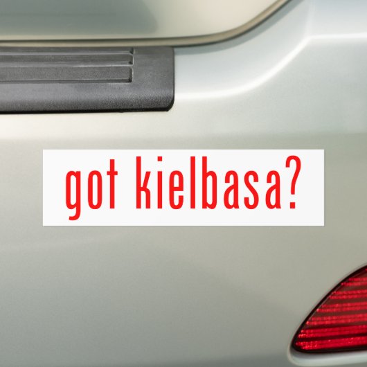 Heeft kielbasa ? bumpersticker (Op auto)