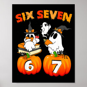 Heeft last van 67 - Grappige Boo Geest Pompoen Hal Poster