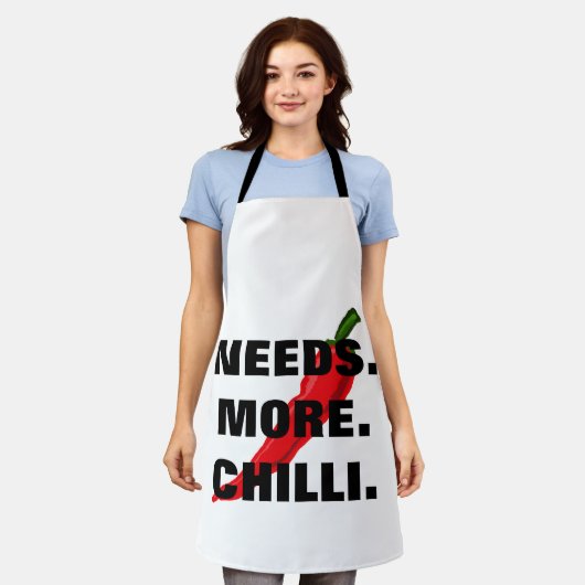 Heeft meer Chili nodig Schort (Gedragen)