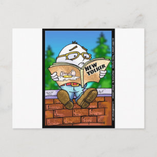 Heeft New Yorker Humpty Dumpty vermoord? Cartoon G Briefkaart