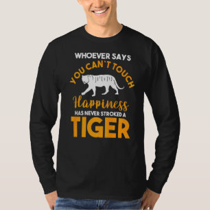 Heeft nog nooit een tijger gestreken t-shirt
