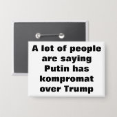 Heeft Poetin kompromat over Trump? Button (Voorkant / Achterkant)