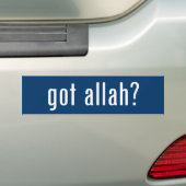 Heeft u allah ? bumpersticker (Op auto)