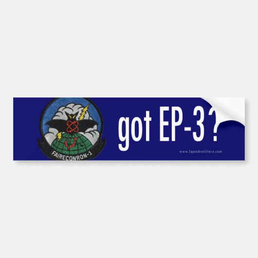 Heeft u EP3? Bumpersticker (Voorkant)