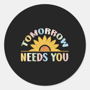 Heeft u ondersteuning nodig voor mentale gezondhei ronde sticker