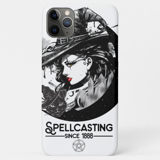 heek en zwarte kat Wiccan Wicca Spellcasting Case-Mate iPhone Case (Achterkant)