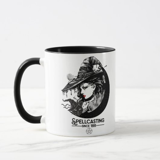  heek en zwarte kat Wiccan Wicca Spellcasting Mok (Links)