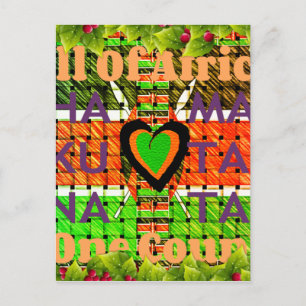 Heel Afrika In één land. Maak er de Keniaanse vlag Briefkaart