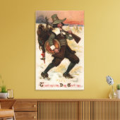 Heel blij voor de Turkse Hunter Canvas Afdruk (Insitu (Woonkamer))