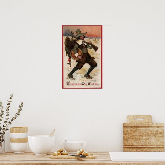 Heel blij voor de Turkse Hunter Poster (Keuken)