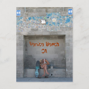 Heel cool Briefkaart van Venice Beach!