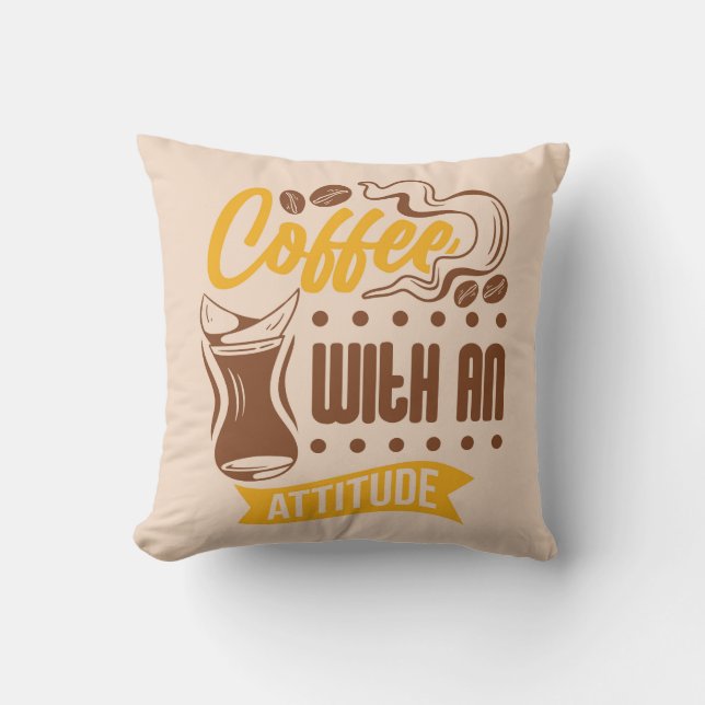Heel Cool en Schattig Koffie of Java Kussen (Voorkant)