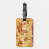 Heel coole kaart van de wereld bagagelabel (Achterkant verticaal)