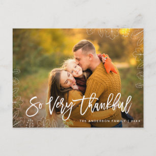 Heel dankbaar Thanksgiving Briefkaart