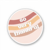 Heel dankbare Circle Sticker (Voorkant)