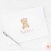 heel dapper kind met kanker ovale sticker (Envelop)