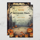 Heel eng Halloween-feest Kaart (Voorkant / Achterkant)