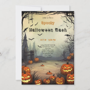 Heel eng Halloween-feest Kaart