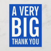 Heel erg bedankt, Blue Kaart (Voorkant)