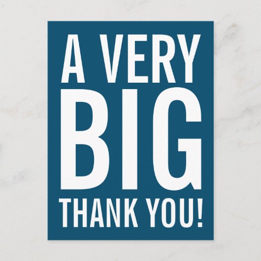 Heel erg bedankt Briefkaart (Voorkant)