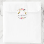 Heel erg bedankt ronde sticker (Tas)