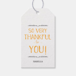 Heel erg dankbaar voor jou - Thanksgiving labels Cadeaulabel