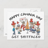 Heel grappig, Happy Canada Day Briefkaart (Voorkant / Achterkant)
