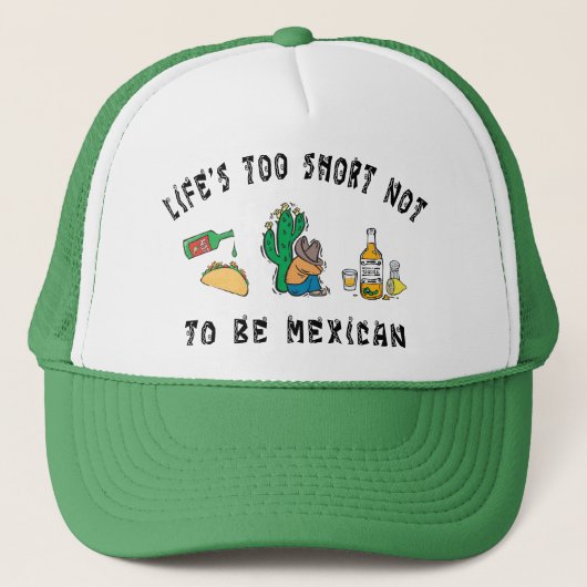 Heel grappig Mexicaans Trucker Pet (Voorkant)