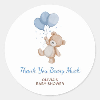 Heel Hartelijk Bedankt Baby Shower Dank Je Ronde Sticker