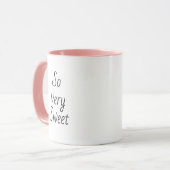 Heel lief |  Waterverf Macaron Mok (Voorkant links)