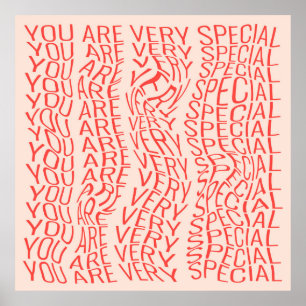 Heel motivatie inscriptie: je bent zeer specifiek poster