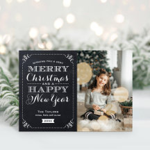 Heel prettig kerstfeest met foto-Wenskaart