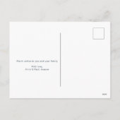 Heel prettig kerstfeest Modern Doodle Trees Foto Feestdagenkaart (Achterkant)