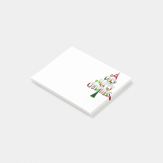 Heel prettige kerstboom post-it® notes (Schuin)