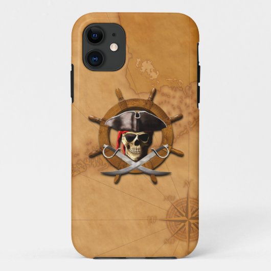 Heel Roger Pirate Wheel Case-Mate iPhone Case (Achterkant)