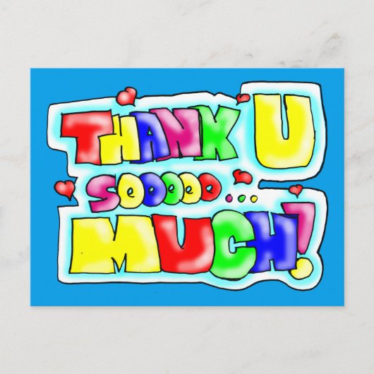 Heel veel dank! briefkaart (Voorkant)