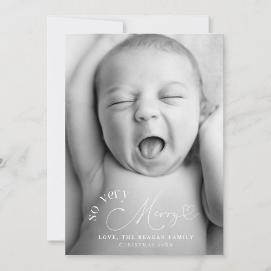 Heel vrolijk kerstfeest dus aankondiging (Voorkant)