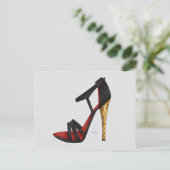 Heeled Evening Sandal Briefkaart (Staand voorkant)