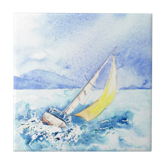 'Heeled Over'-tegel Tegeltje (Voorkant)