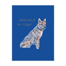 Heeler Cattle Dog hier hou mijn Treat vast