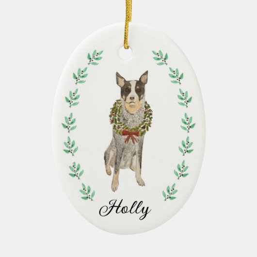 Heeler Christmas Ornament (Voorkant)