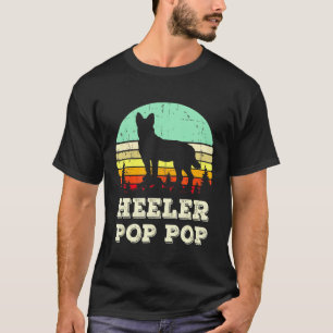 Heeler Pop Pop Heeler Opa Australische veedrijverh T-shirt