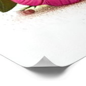 Heeler Puppy Omgeven Door Vlinders En Bloemen Poster (Hoek)