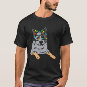 Heeler Puzzle Bandana Bril Autisme Bewustzijn Kat T-shirt